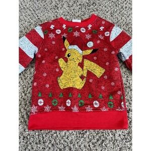 Pokémon boys‎ red/gray pikachu sweatshirt size XS